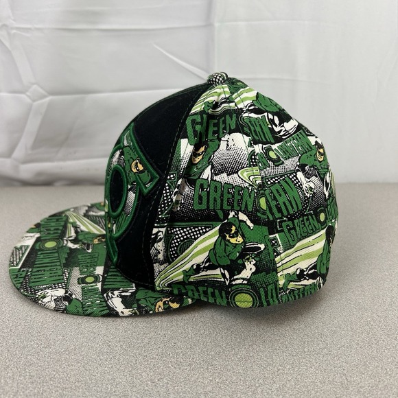 Green Lantern Hat Cap Fitted Embroidered Adult Men DC Comics - Picture 4 of 11